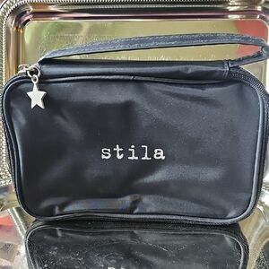 🌞 5 For $25 New Vintage Stila Black Cosmetic/Brush Bag with Star Charm